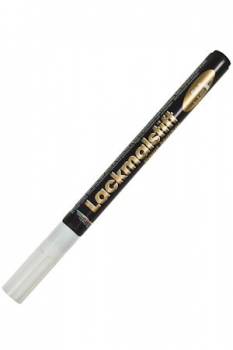 Lackmalstift fine weiss, Strichstärke 1-2mm